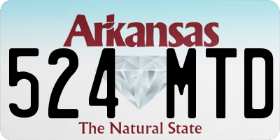 AR license plate 524MTD