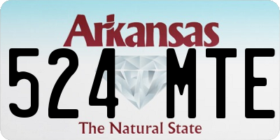 AR license plate 524MTE