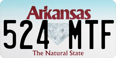 AR license plate 524MTF