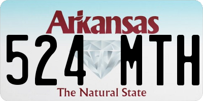 AR license plate 524MTH