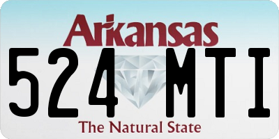 AR license plate 524MTI