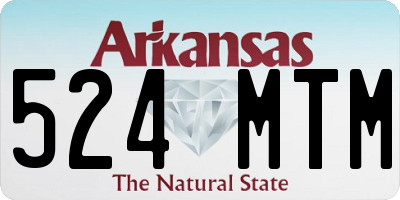AR license plate 524MTM