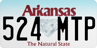 AR license plate 524MTP