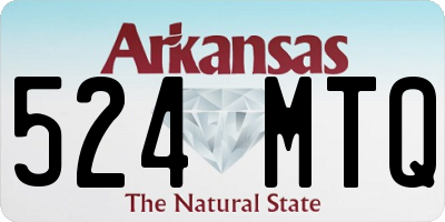 AR license plate 524MTQ