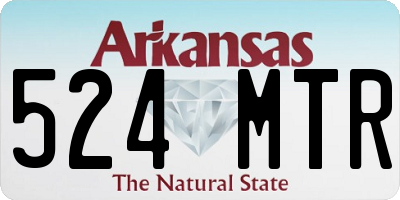 AR license plate 524MTR