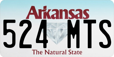 AR license plate 524MTS