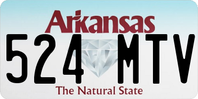 AR license plate 524MTV