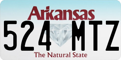 AR license plate 524MTZ