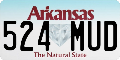 AR license plate 524MUD