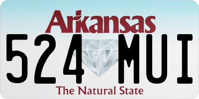 AR license plate 524MUI
