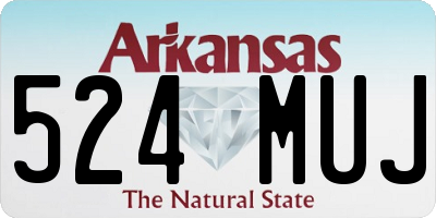 AR license plate 524MUJ