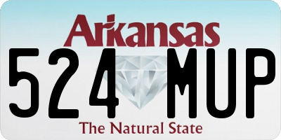 AR license plate 524MUP