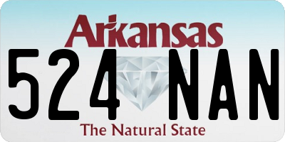 AR license plate 524NAN