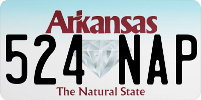 AR license plate 524NAP