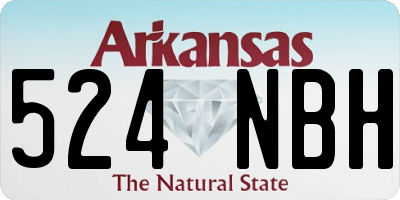 AR license plate 524NBH