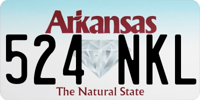 AR license plate 524NKL