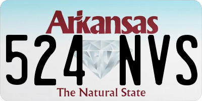 AR license plate 524NVS