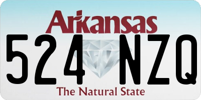 AR license plate 524NZQ