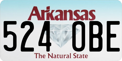 AR license plate 524OBE