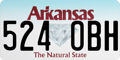AR license plate 524OBH