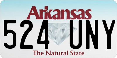 AR license plate 524UNY