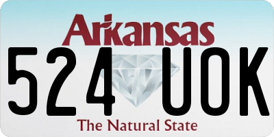 AR license plate 524UOK