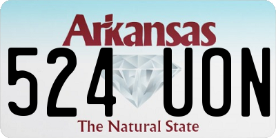 AR license plate 524UON