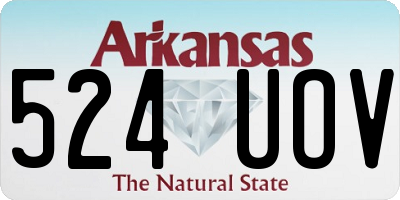 AR license plate 524UOV