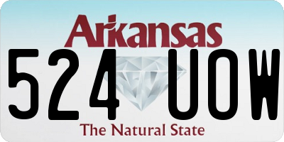 AR license plate 524UOW