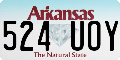 AR license plate 524UOY