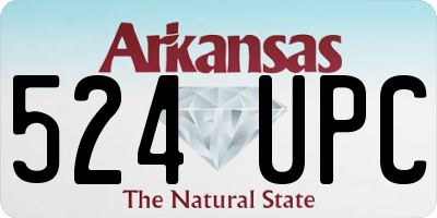 AR license plate 524UPC