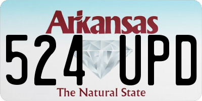 AR license plate 524UPD