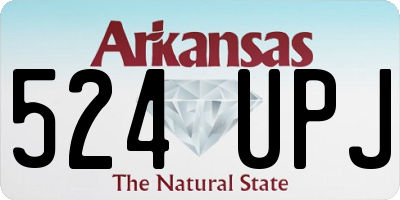 AR license plate 524UPJ