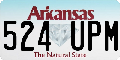 AR license plate 524UPM