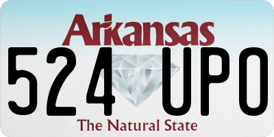 AR license plate 524UPO