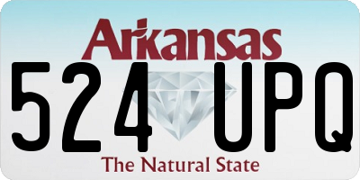 AR license plate 524UPQ