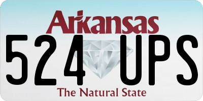 AR license plate 524UPS