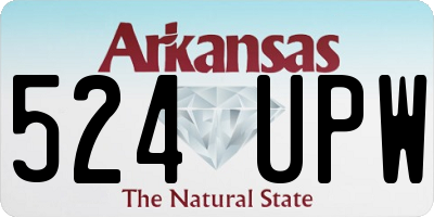 AR license plate 524UPW