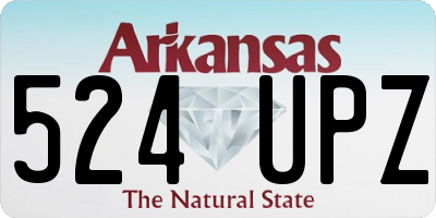 AR license plate 524UPZ