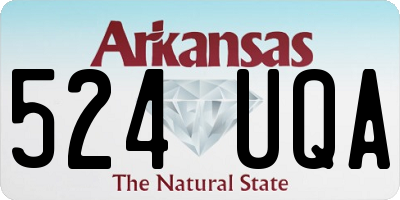 AR license plate 524UQA