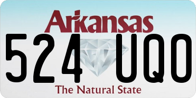 AR license plate 524UQO
