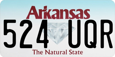 AR license plate 524UQR