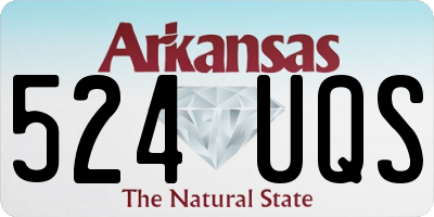 AR license plate 524UQS