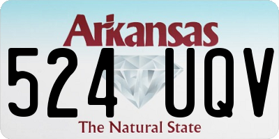 AR license plate 524UQV