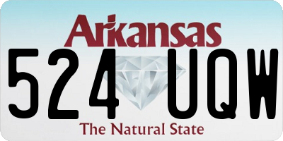 AR license plate 524UQW