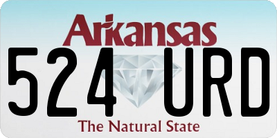 AR license plate 524URD