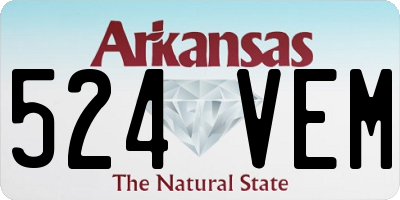 AR license plate 524VEM
