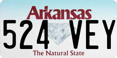 AR license plate 524VEY
