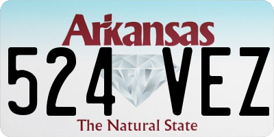 AR license plate 524VEZ