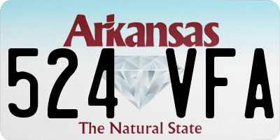 AR license plate 524VFA